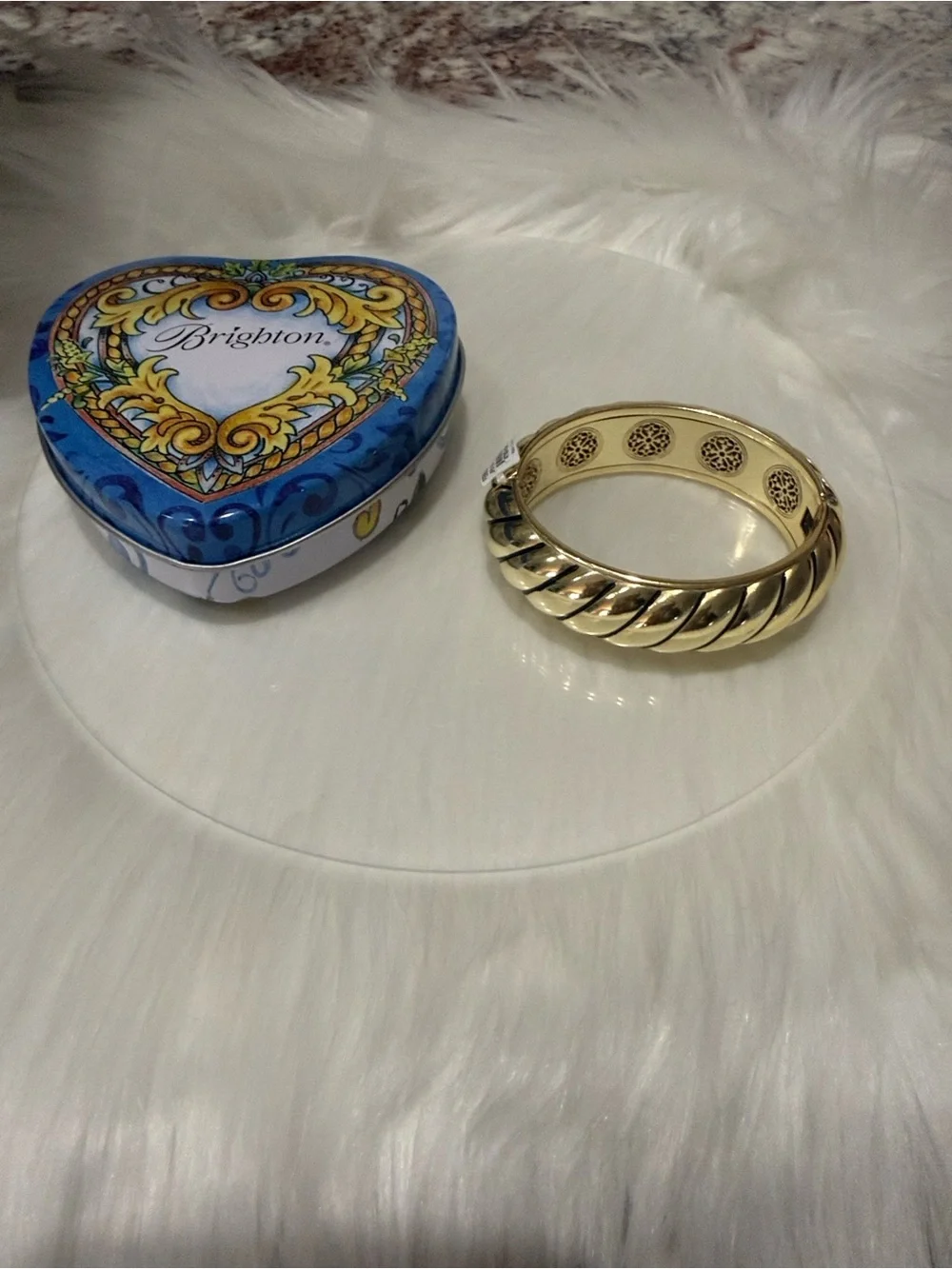 💛🆕💛Brighton Athena Scalloped Hinged Bangle NWT